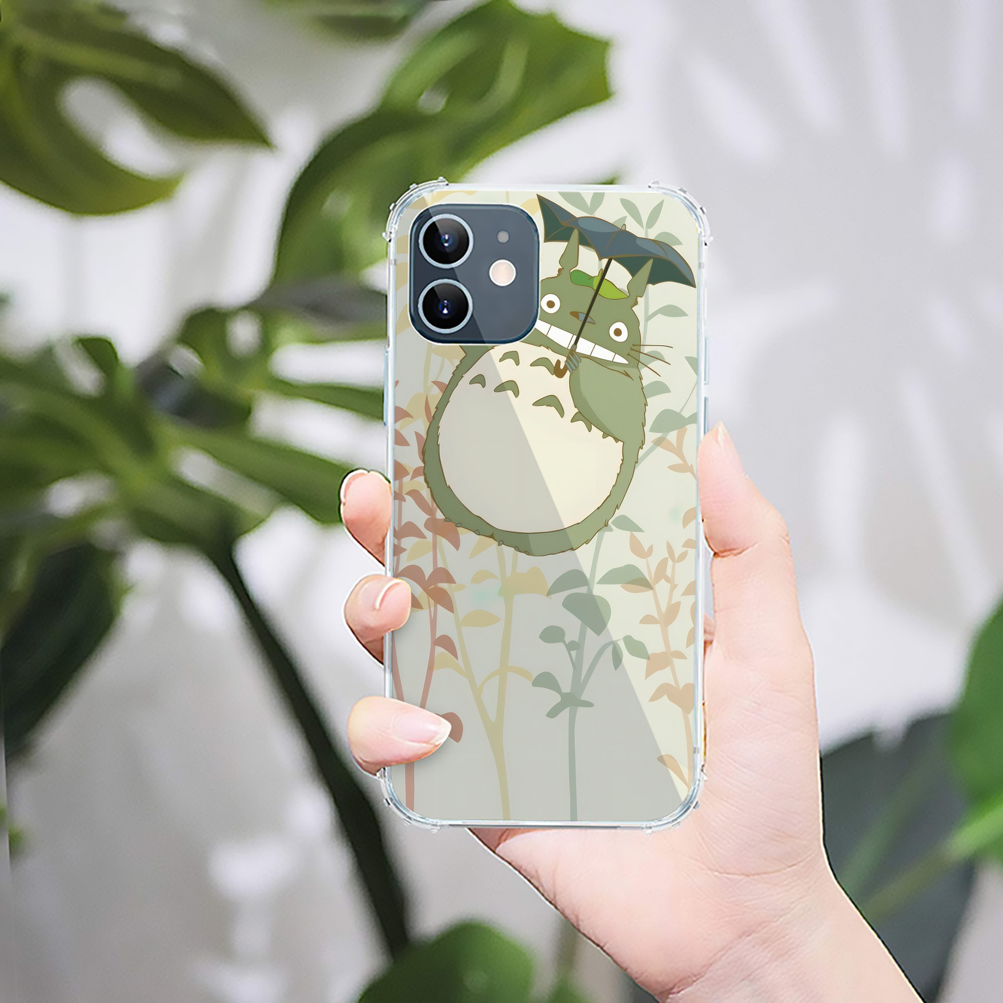 （画像用） となりのトトロ 草壁メイ 草壁サツキ My Neighbor Totoro Satsuki Kusakabe Mei Kusakabe 【iPhone 12シリーズ対応】透明スマホケース（クリアソフトケース）